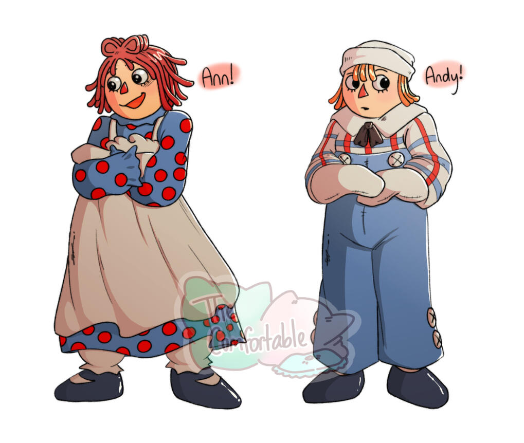 Raggedy Ann and Andy [2023] (Digital Illustration | Krita) Raggedy Ann &amp; Andy: A Musical Adventure