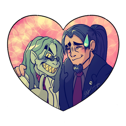 Escapism Keychain [Side 2] [2024] (Digital Illustration | Procreate)