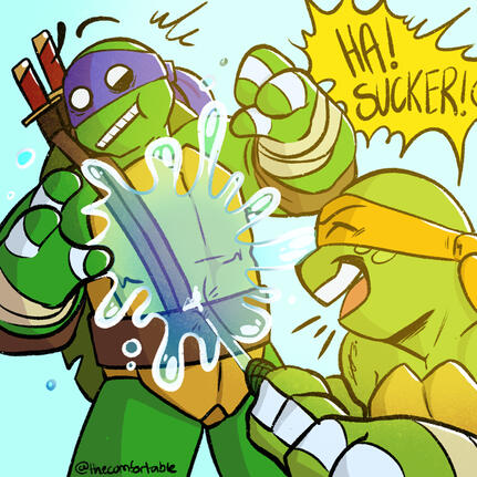 Sunrise Duo [2024] (Digital Illustration | Procreate) TMNT 2012