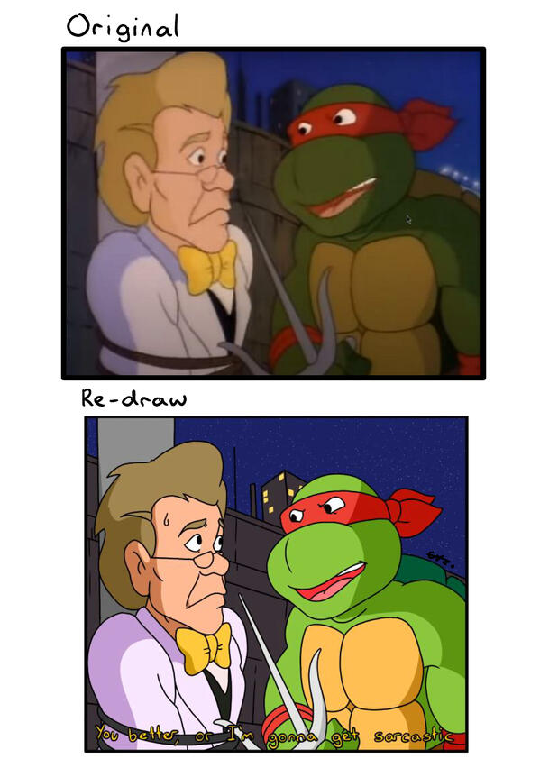Scene Redraw [2022] (Digital Illustration | Krita) TMNT 87 (Older Art)