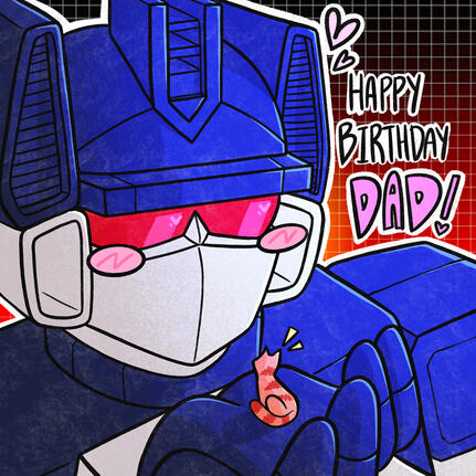 Soundwave [Birthday Card] [2024] (Digital Illustration | Procreate) Transformers G1