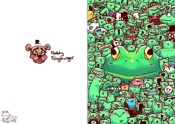 Frog Card [2023] (Digital Illustration | Krita) Made for my bestie Chan :D