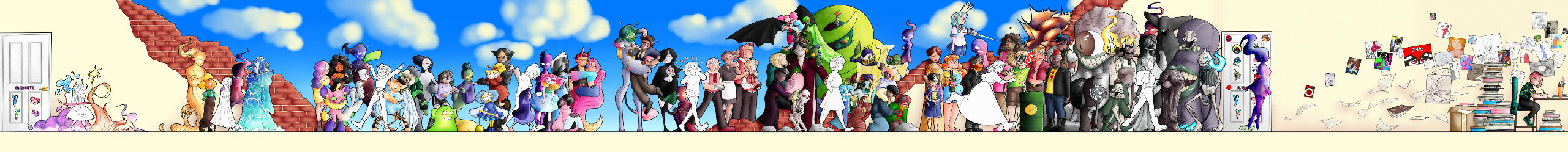 They Grew Alongside Me [2023] (Digital Illustration | Rebelle 6) This was my first artwork to be shown in a Gallery!